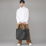 메가 빅사이즈 펜타곤 에코백 MBE-141 다크그레이 BKS