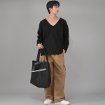 메가 빅사이즈 펜타곤 에코백 MBE-141 데님 블랙 BKS