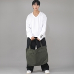 메가 빅사이즈 펜타곤 에코백 MBE-141 카키 BKS