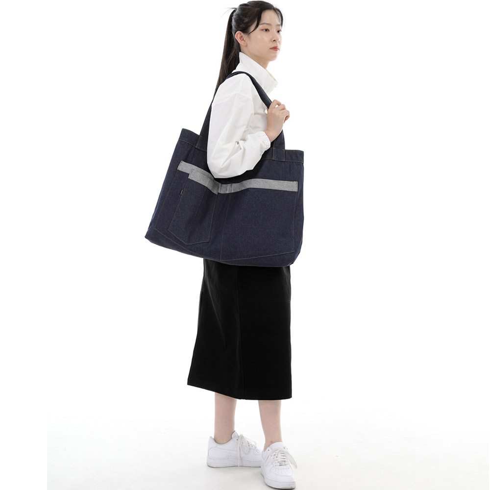 시티보이 메가빅 에코백 CBM-110 데님 인디고 BRS