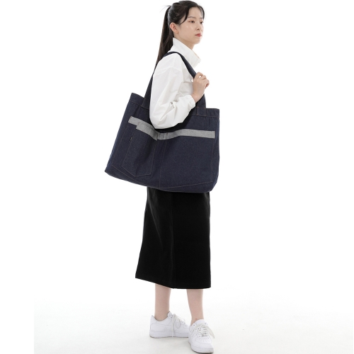 시티보이 메가빅 에코백 CBM-110 데님 인디고 BRS