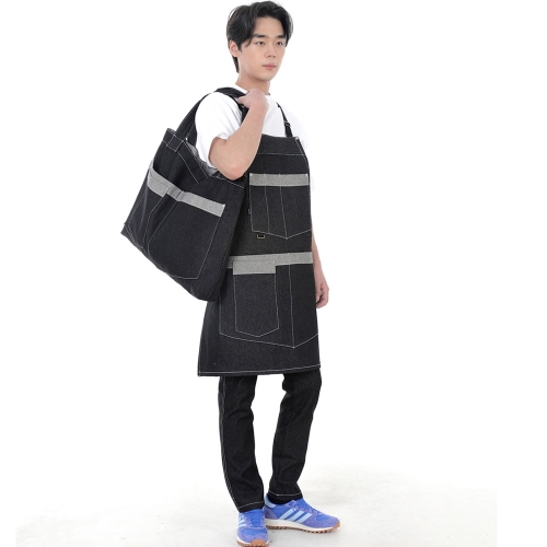 워커앤빌더 메가빅 에코백 WBM-109 데님 블랙 WHS