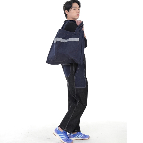 워커앤빌더 메가빅 에코백 WBM-109 데님 인디고 BRS