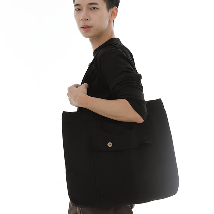 커버포켓 빅사이즈 에코백 FCP-106 블랙