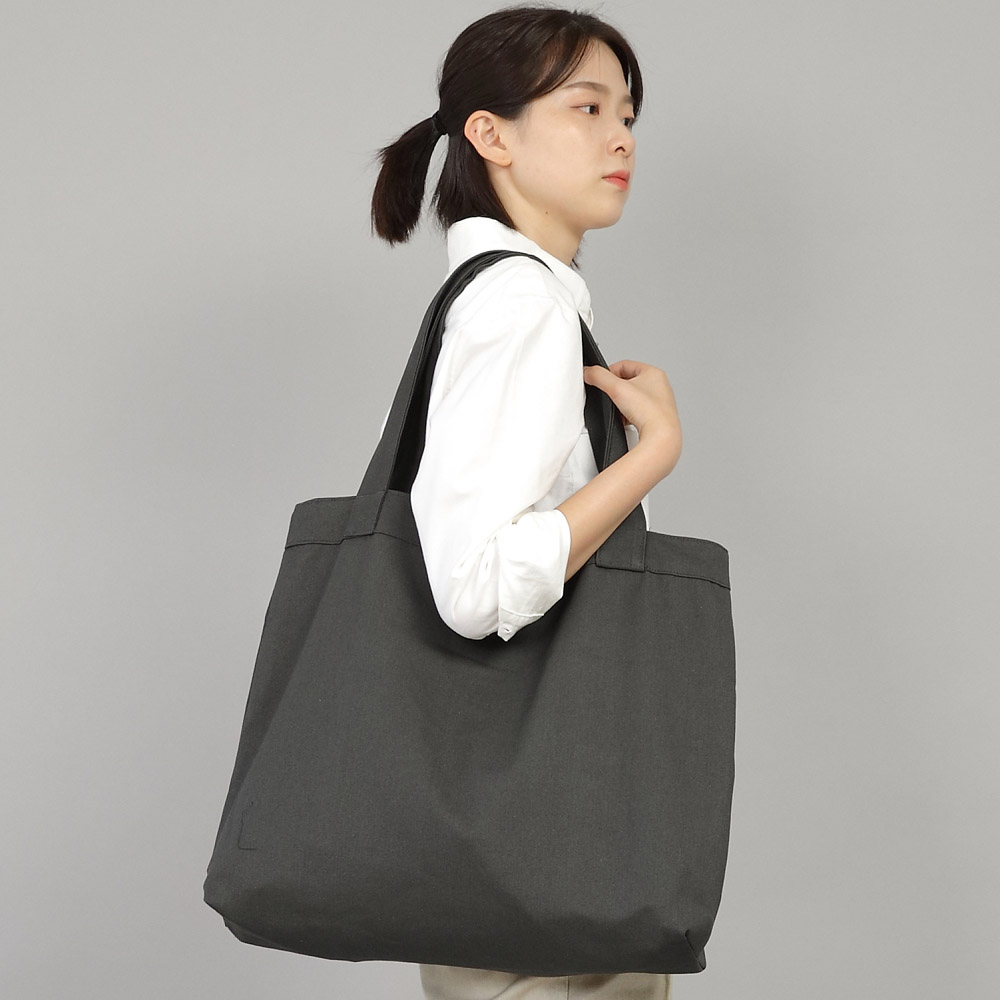 빅 무지 에코백 PBS-139 차콜