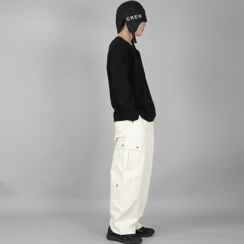 로고 백앤포스 패딩 트루퍼햇 LBFP-1502 데님 블랙