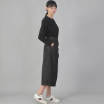 사이드라인 롱스커트 LLS-1309 데님 블랙