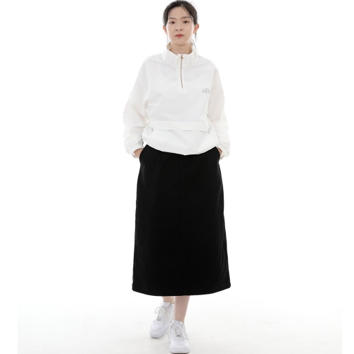 와이드돔 하프밴드 롱스커트 WDH-1303 블랙