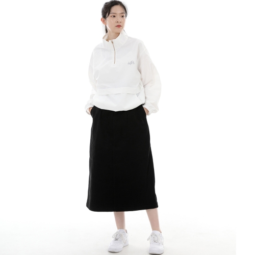 와이드돔 하프밴드 롱스커트 WDH-1303 블랙