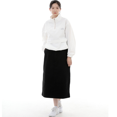 와이드돔 하프밴드 롱스커트 WDH-1303 블랙