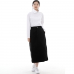 와이드돔 하프밴드 롱스커트 WDH-1303 블랙
