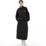 와이드돔 하프밴드 롱스커트 WDH-1303 데님 블랙 BRS