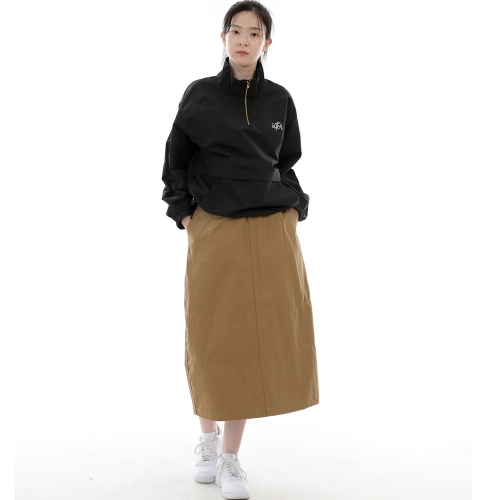 와이드돔 하프밴드 롱스커트 WDH-1303 카멜
