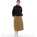 와이드돔 하프밴드 롱스커트 WDH-1303 카멜