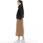 와이드돔 하프밴드 롱스커트 WDH-1303 카멜