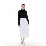 와이드돔 하프밴드 롱스커트 WDH-1303 화이트