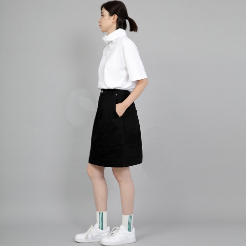 와이드돔 하프밴드 미디스커트 WDM-1305 블랙