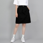 와이드돔 하프밴드 미디스커트 WDM-1305 블랙