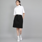 와이드돔 하프밴드 미디스커트 WDM-1305 블랙