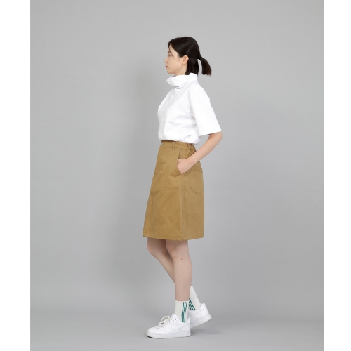 와이드돔 하프밴드 미디스커트 WDM-1305 카멜