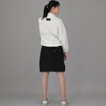 프런트앤백 커버포켓 밴딩스커트 FCM-1307 블랙
