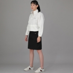 프런트앤백 커버포켓 밴딩스커트 FCM-1307 블랙