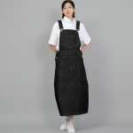 와이드돔 오버롤스커트 WDS-611 데님 블랙 BRS