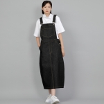 와이드돔 오버롤스커트 WDS-611 데님 블랙 BRS