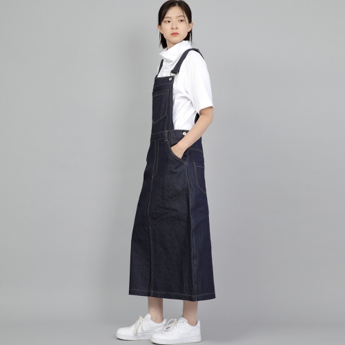 와이드돔 오버롤스커트 WDS-611 데님 인디고 BRS