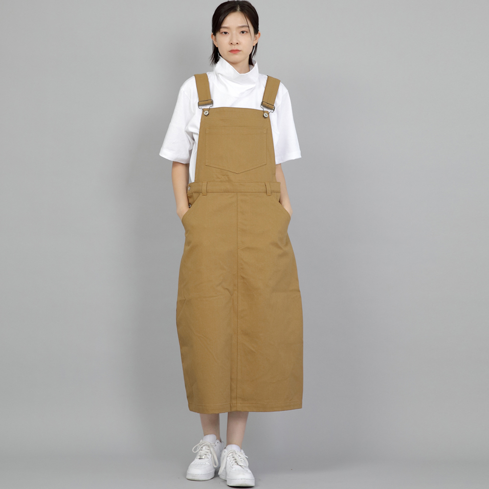와이드돔 오버롤스커트 WDS-611 카멜