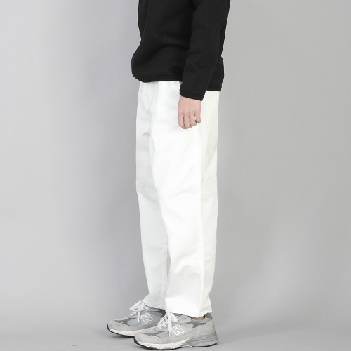 앵클드롭 클래식 퍼티그 테이퍼드 팬츠 AFT-306 화이트