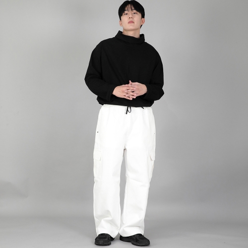 리벳픽스 EX 와이드 카고팬츠 REC-360 화이트
