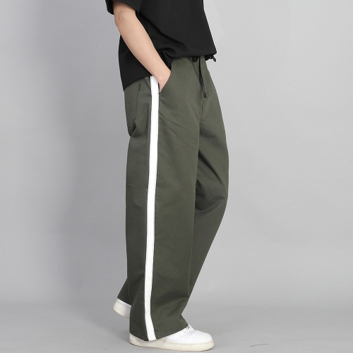 화이트 사이드라인 EX 와이드 팬츠 PLW-341 카키