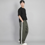 화이트 사이드라인 EX 와이드 팬츠 PLW-341 카키