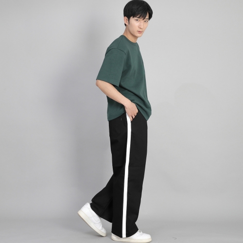 화이트 사이드라인 EX 와이드 팬츠 PLW-341 블랙