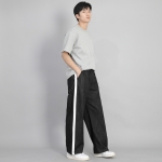 화이트 사이드라인 EX 와이드 팬츠 PLW-341 데님 블랙 BKS