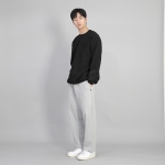 와이드 무지 트레이닝 팬츠 SWP-372 멜란지그레이