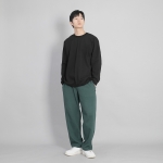 와이드 무지 트레이닝 팬츠 SWP-372 다크그린