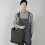 라운드 볼륨 펜타곤포켓 크로스 에코백 RVP-150 카키