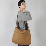 라운드 볼륨 펜타곤포켓 크로스 에코백 RVP-150 카멜
