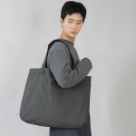 라운드 볼륨 무지 에코백 RVS-147 차콜