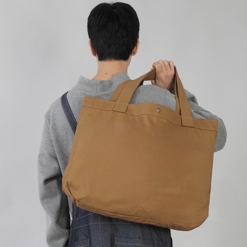 라운드 볼륨 무지 에코백 RVS-147 카멜