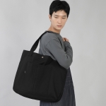 라운드 볼륨 카고포켓 에코백 RVC-145 블랙
