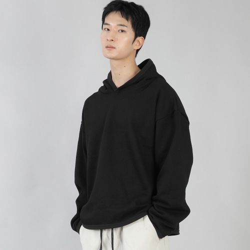 미니멀 오버핏 후드티 MOH-867 블랙