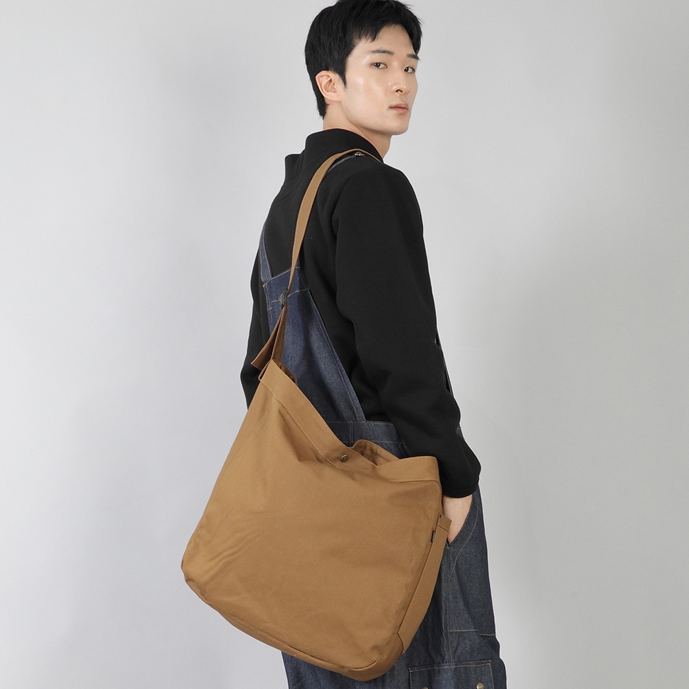 빅볼륨 리벳 펜타곤 크로스 에코백 BRP-155 카멜