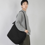 빅볼륨 리벳 펜타곤 크로스 에코백 BRP-155 블랙