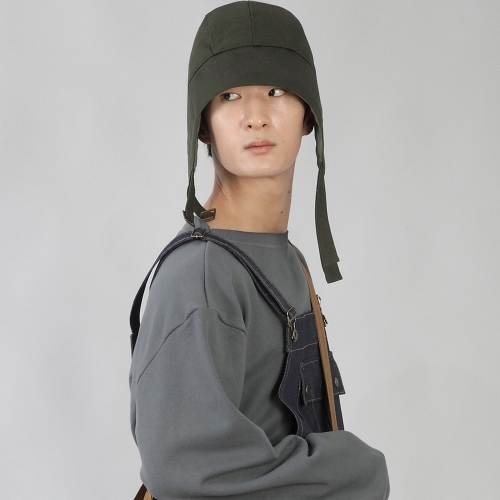 더블스트랩 패딩 무지 트루퍼햇 DSP-1503 카키