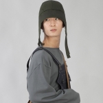 더블스트랩 패딩 무지 트루퍼햇 DSP-1503 카키