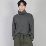 무지 폴라넥 긴팔티셔츠 PPL-884 슬레이트 그레이