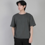 무지 R넥 반팔티셔츠 RSR-880 슬레이트 그레이